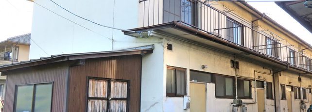 築50年 長屋（大阪市住之江区）の外観